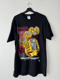 VTG 90s 1998 Chicago Bulls Championship 6 Rings Pro Player Shirt Size Large