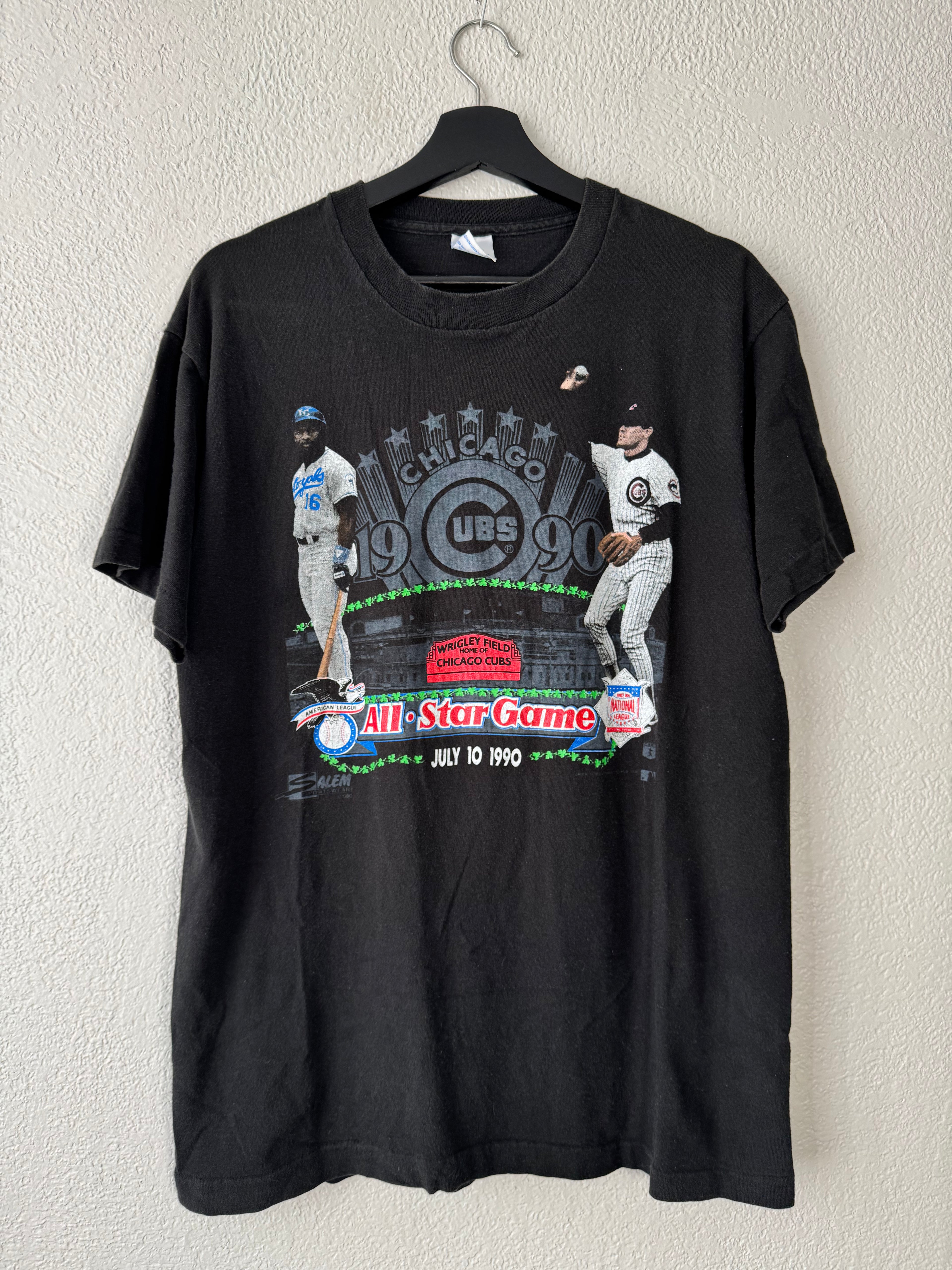 Vintage MLB All Star Game 1990 Bo Jackson Salem Sportswear RARE Shirt Size Large
