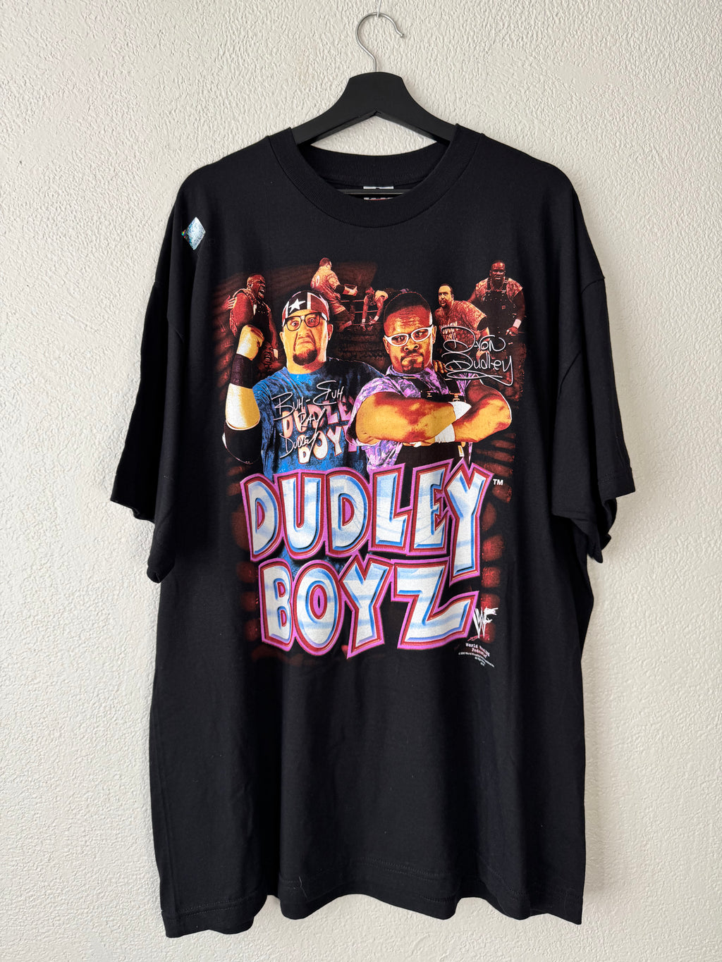 (NEW) Rare VTG Dudley Boyz WWF Vintage 2000 Wrestling Shirt Size XXL WWE