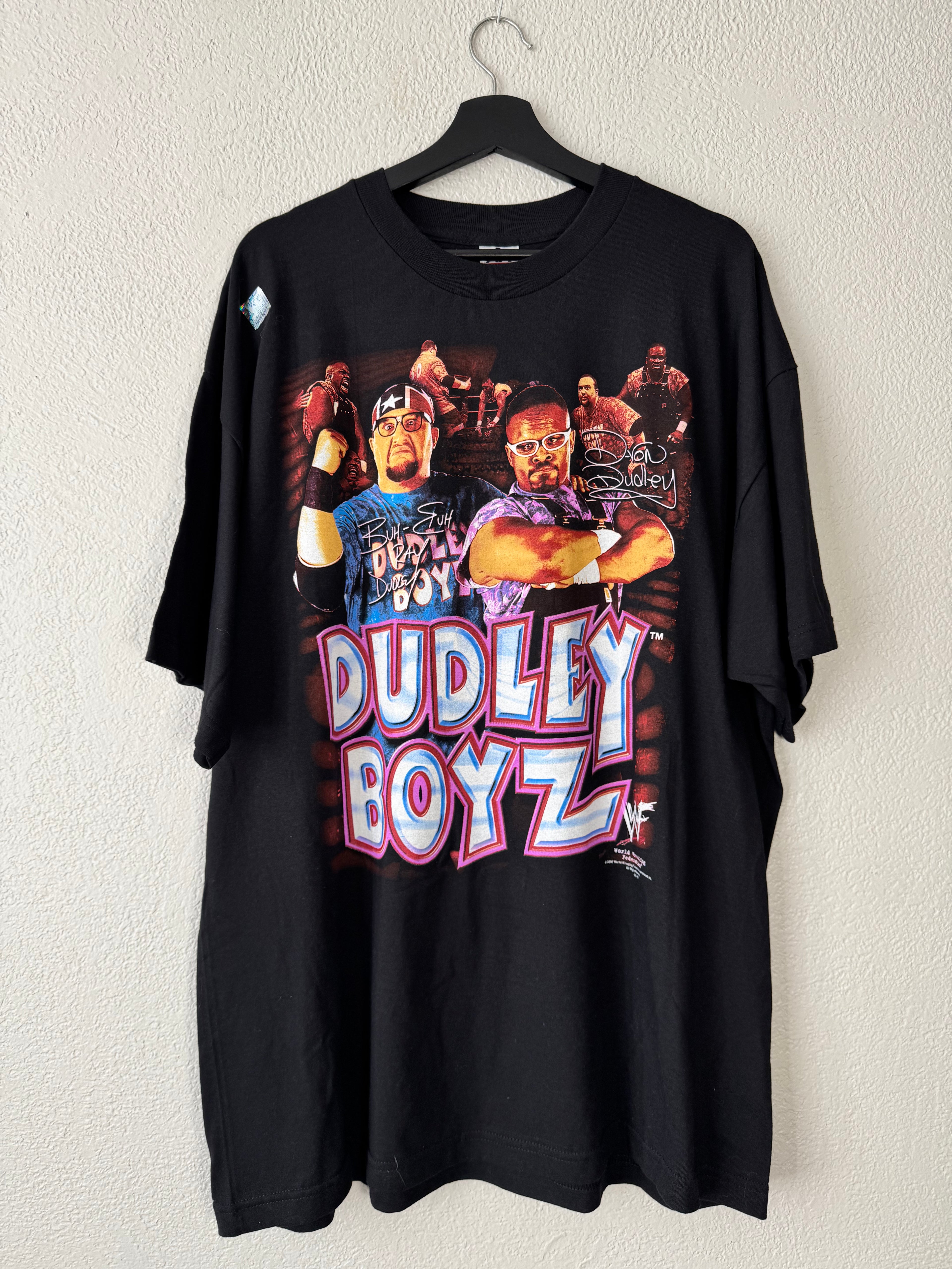 (NEW) Rare VTG Dudley Boyz WWF Vintage 2000 Wrestling Shirt Size XXL WWE