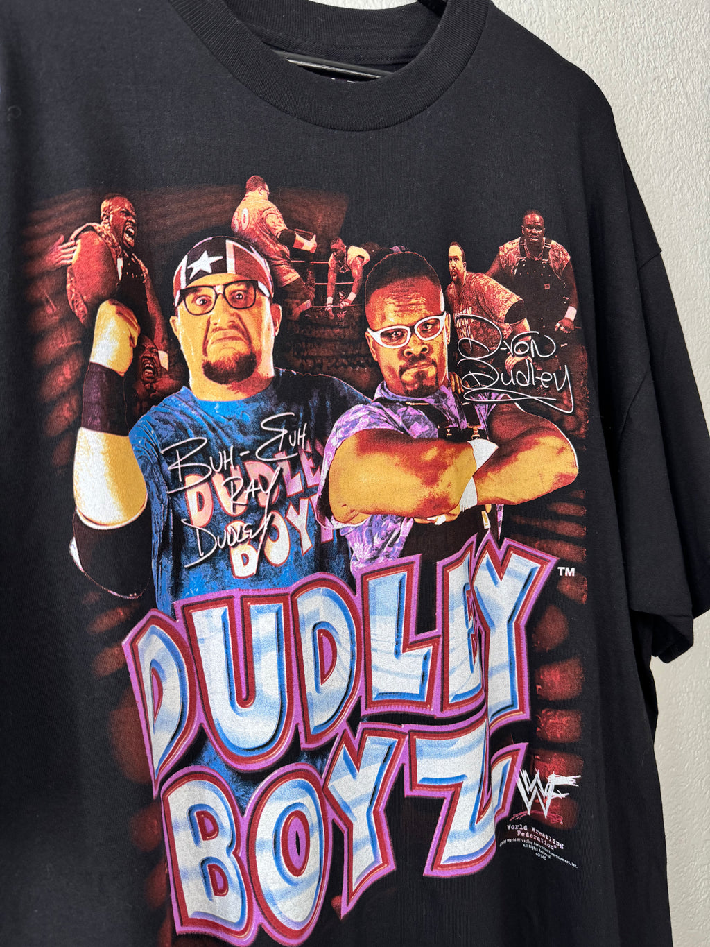 (NEW) Rare VTG Dudley Boyz WWF Vintage 2000 Wrestling Shirt Size XXL WWE