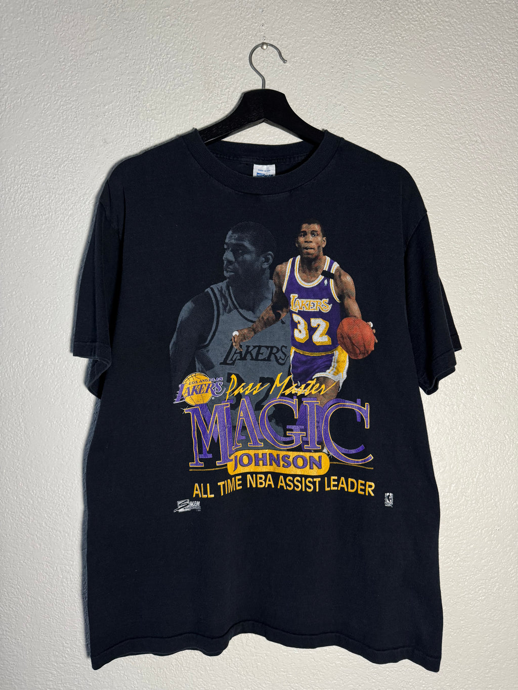 Magic Johnson Vintage Salem Sportswear 1990 Sports T-Shirt Size Large