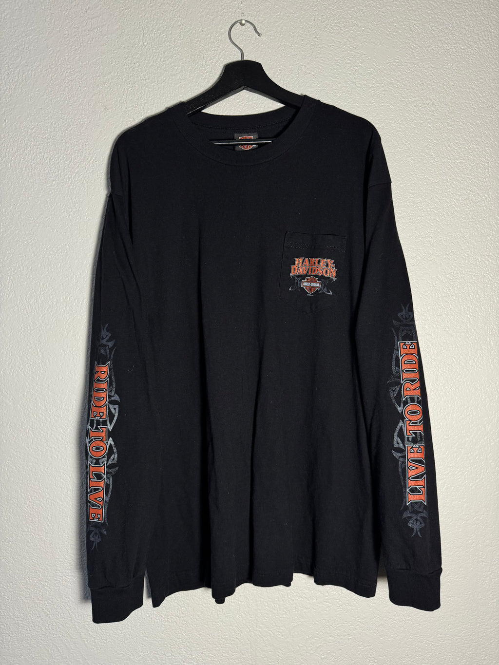Vintage Harley Davidson 2006 Dubai Long-Sleeve Flames Size XL