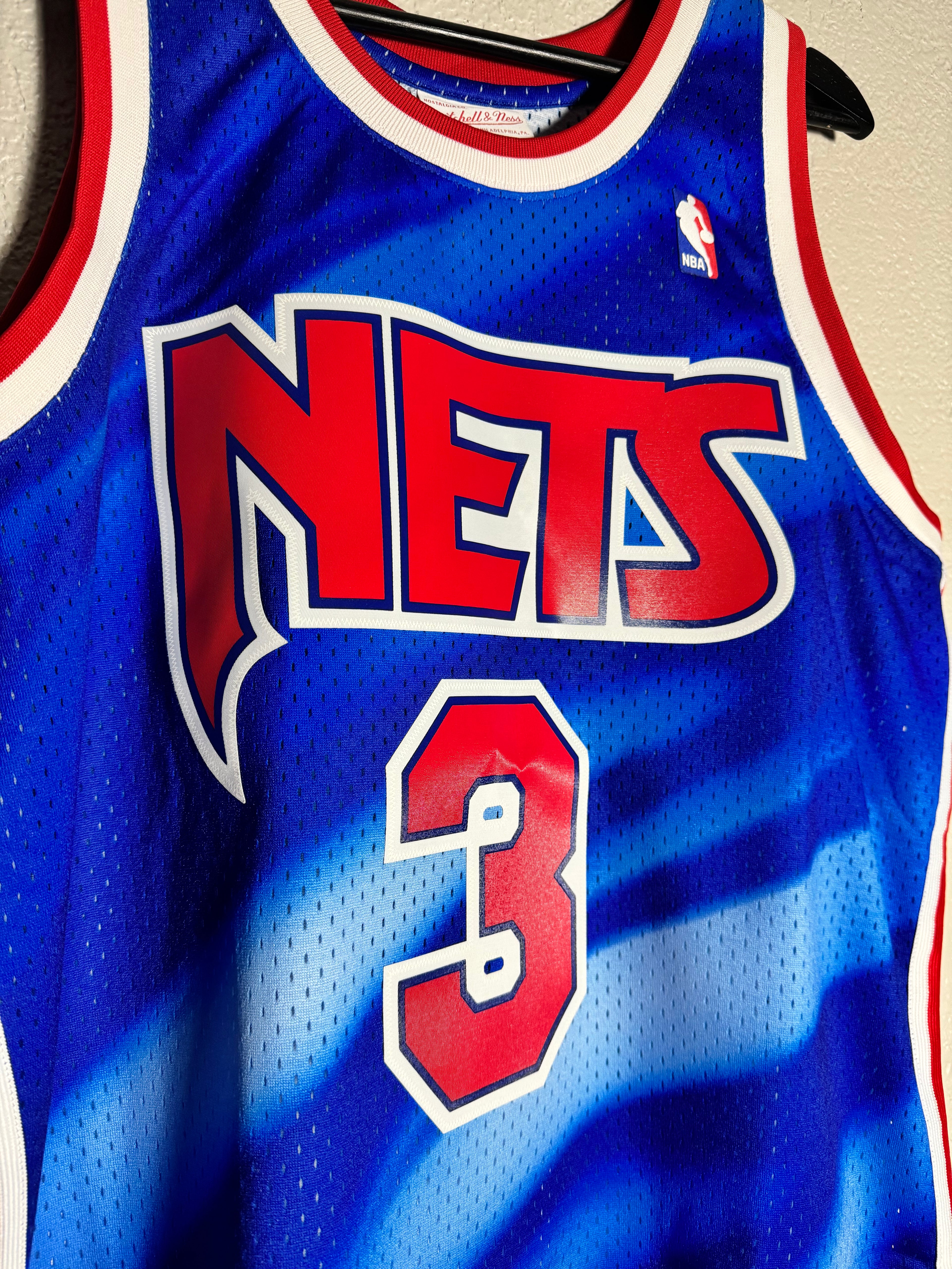 (NEW) Mitchell & Ness 1990 New Jersey Nets Drazen Petrovic 3 Swingman Size Large