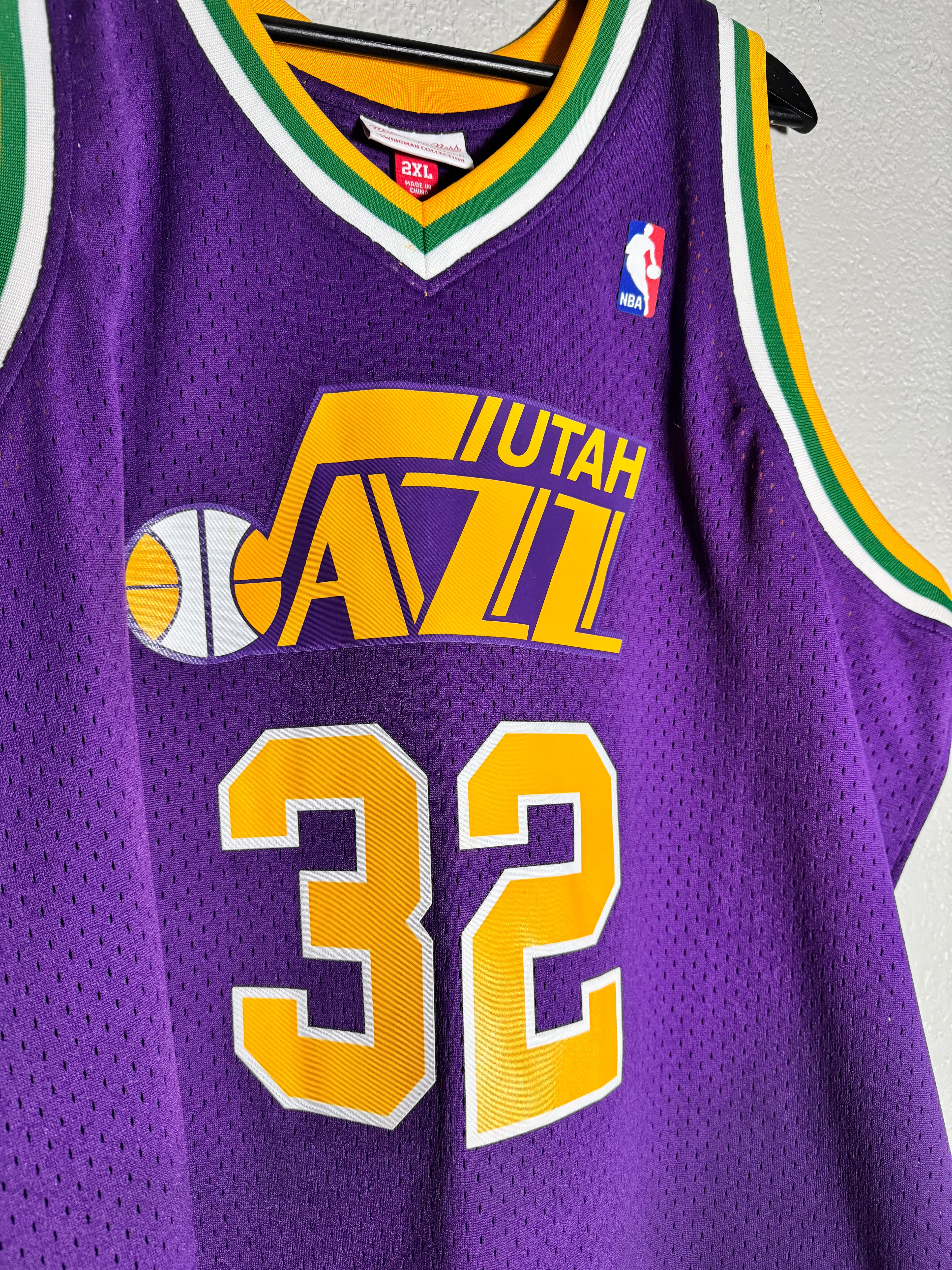 Mitchell And Ness 91-92 Hardwood Classics Karl Malone Utah Jazz Jersey XXL