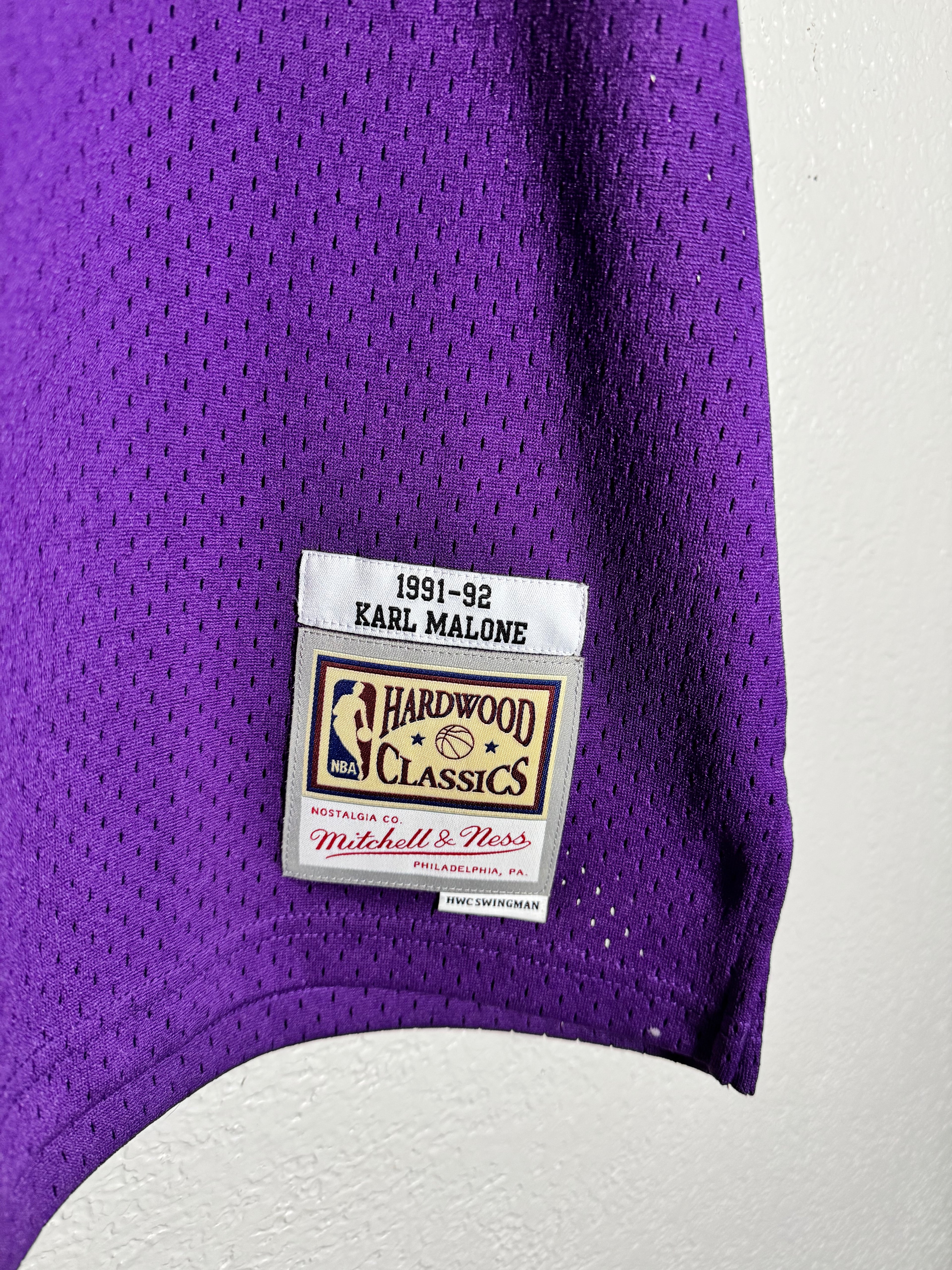 Mitchell And Ness 91-92 Hardwood Classics Karl Malone Utah Jazz Jersey XXL