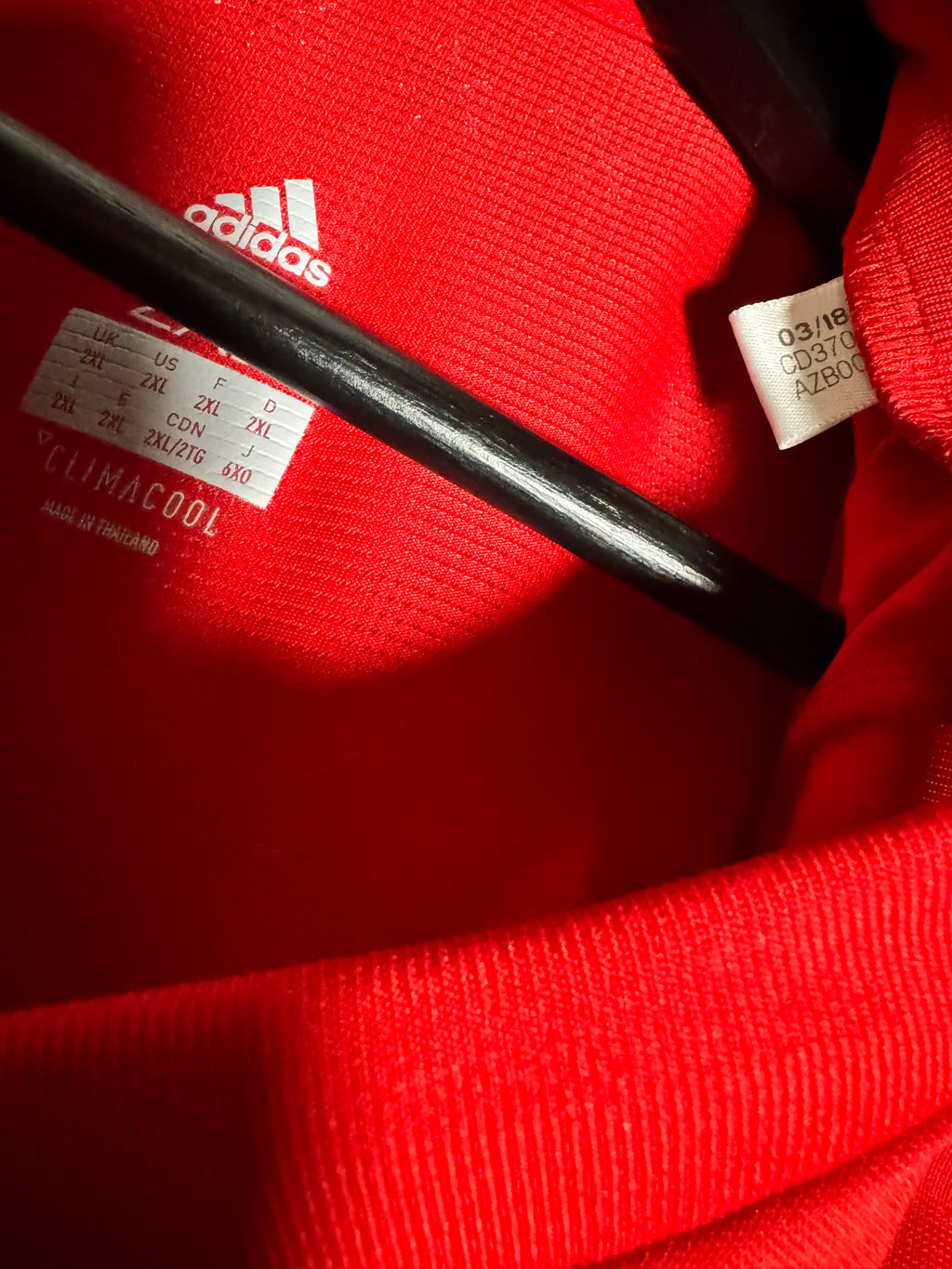 Adidas MLS CHICAGO FIRE Team Jersey RED Size 2XL
