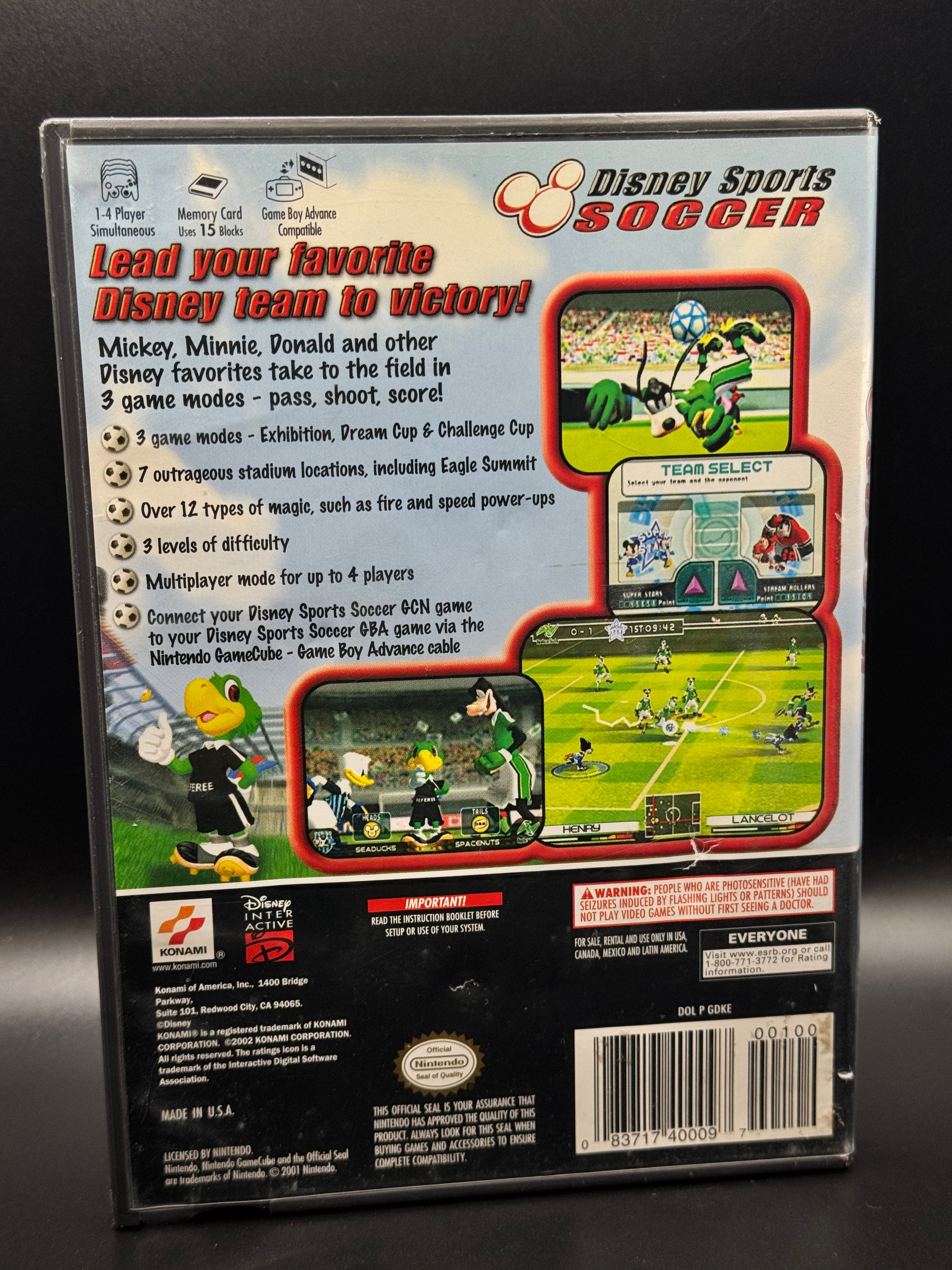 GAMECUBE Nintendo Gamecube 2002 - Disney Sports Soccer Complete in Box