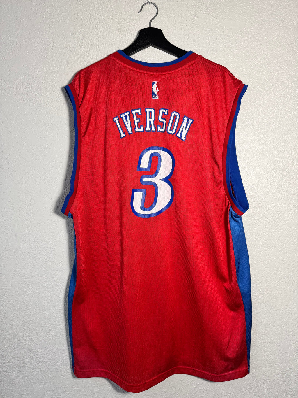 Reebok Allen Iverson Philadelphia 76ers NBA Jersey Size 2XL