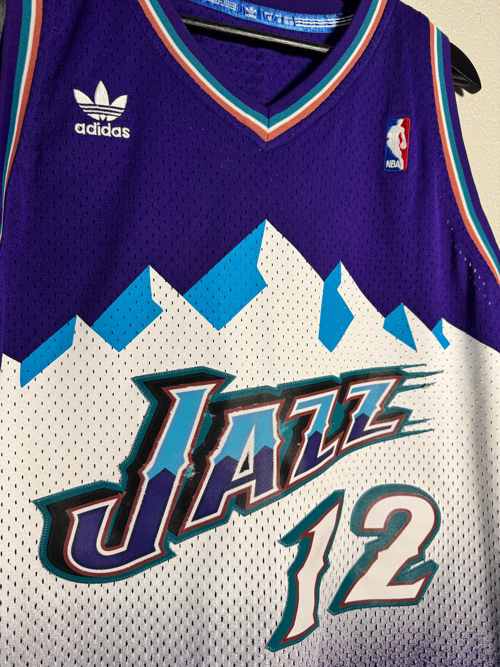 Adidas Utah Jazz John Stockton NBA Jersey Size Medium