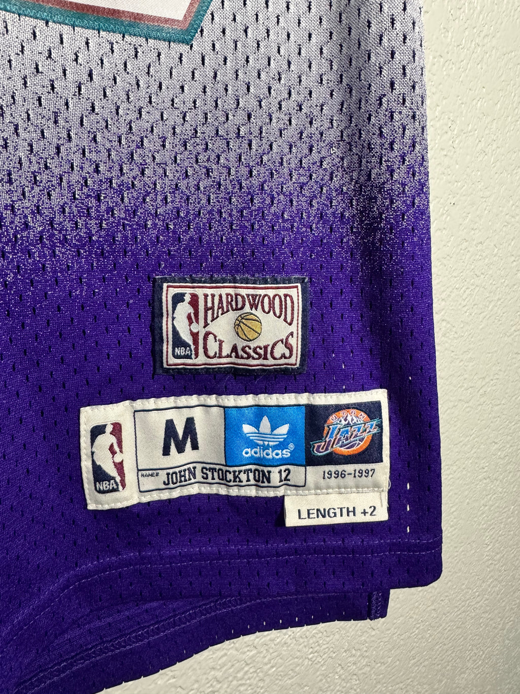 Adidas Utah Jazz John Stockton NBA Jersey Size Medium