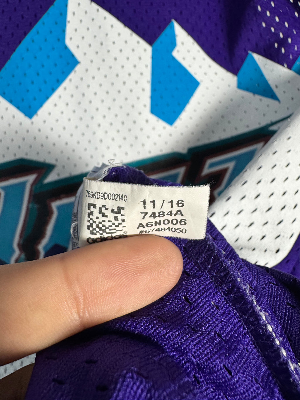 Adidas Utah Jazz John Stockton NBA Jersey Size Medium