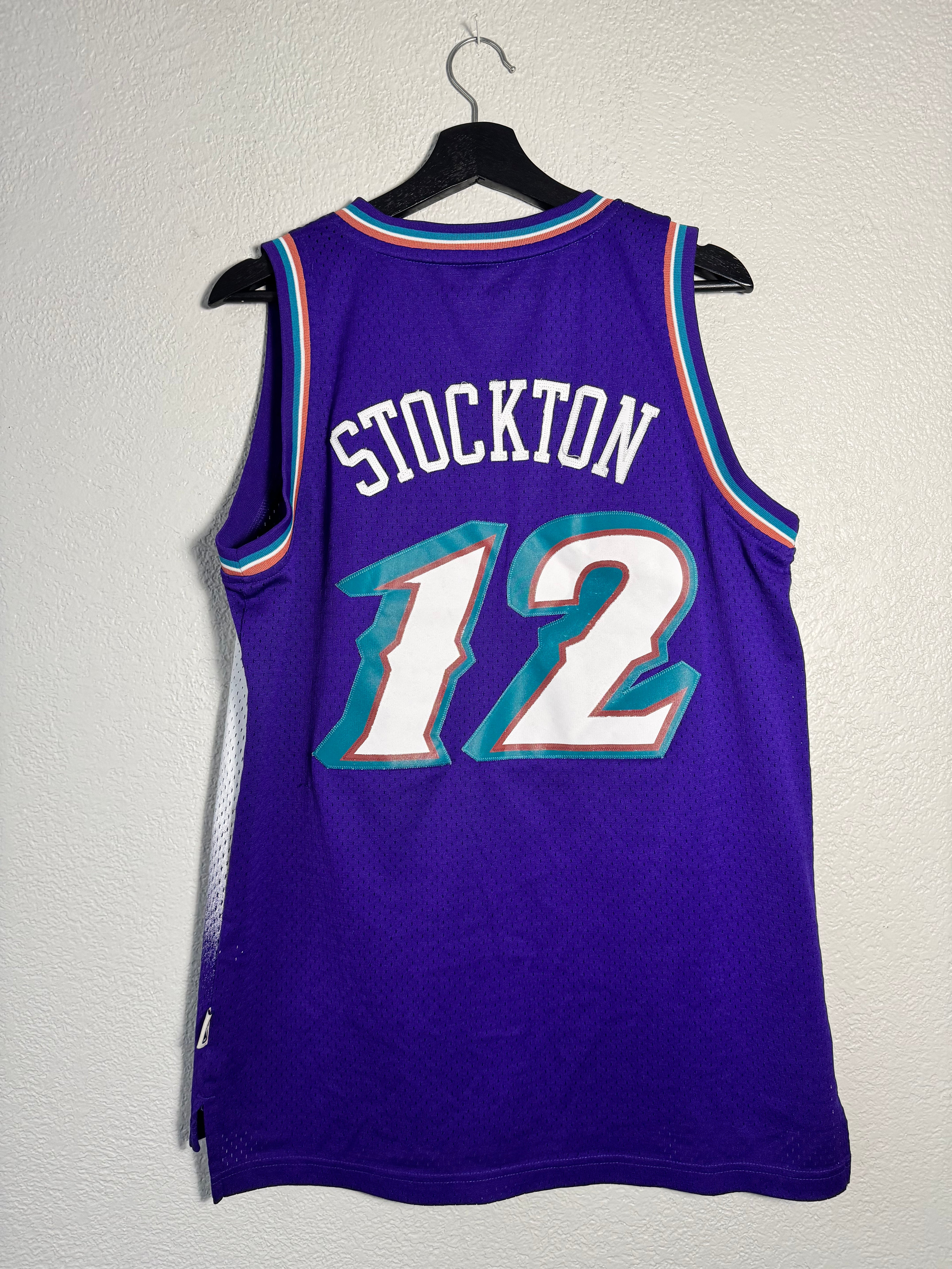 Adidas Utah Jazz John Stockton NBA Jersey Size Medium