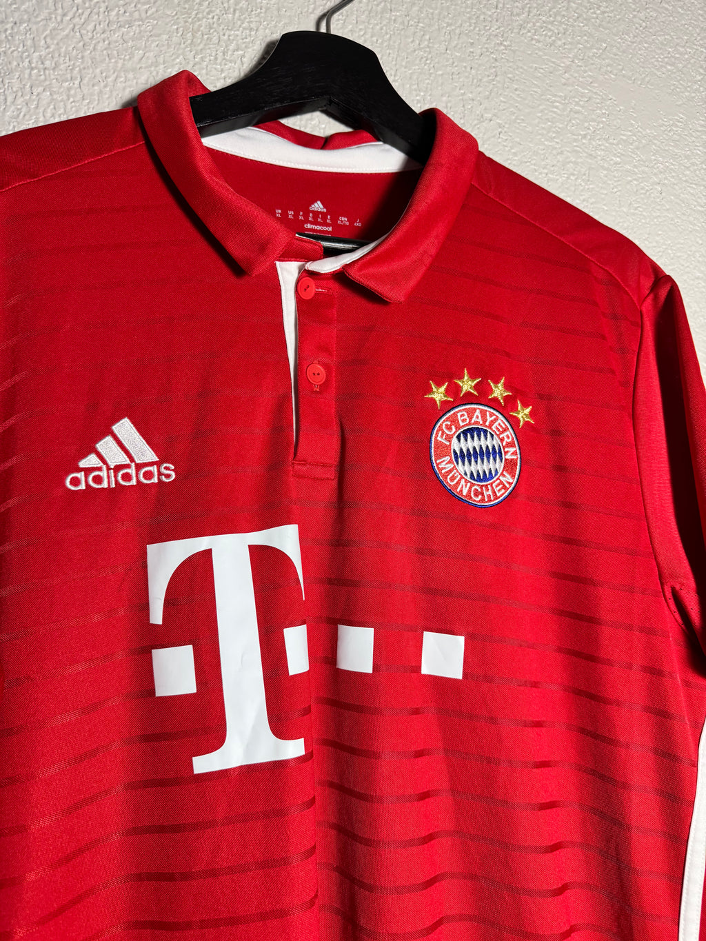 Bayern Munich 2016-17 Home Soccer Jersey Adidas Size XL