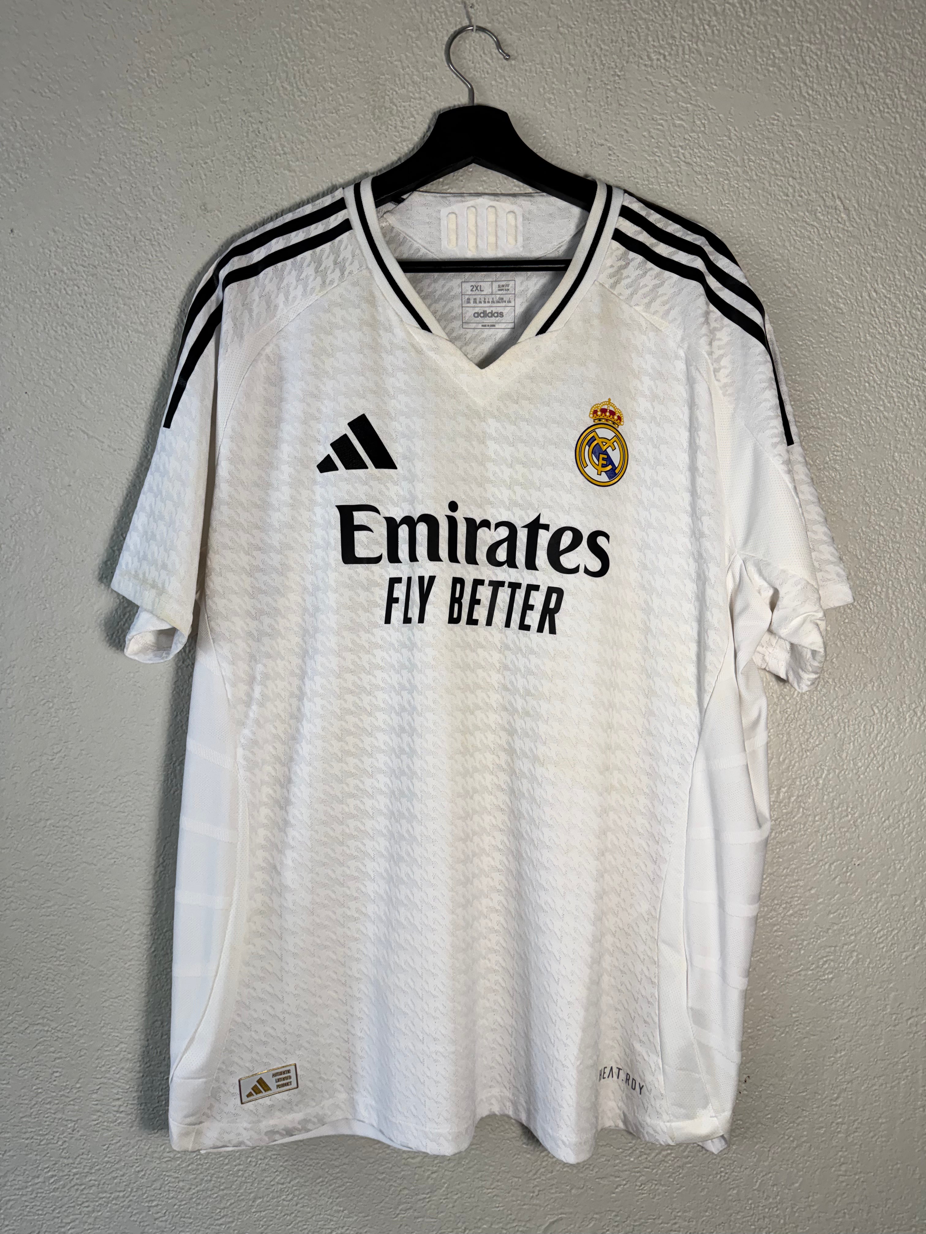 Adidas Real Madrid 2024/25 Authentic Version Home Soccer Jersey 2XL