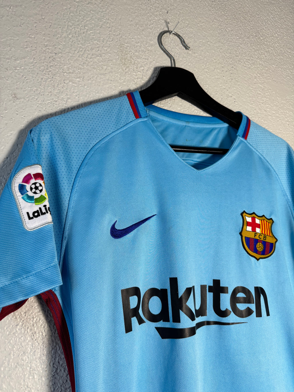 Nike Barcelona 2017/18 Blue Away Jersey Size Small