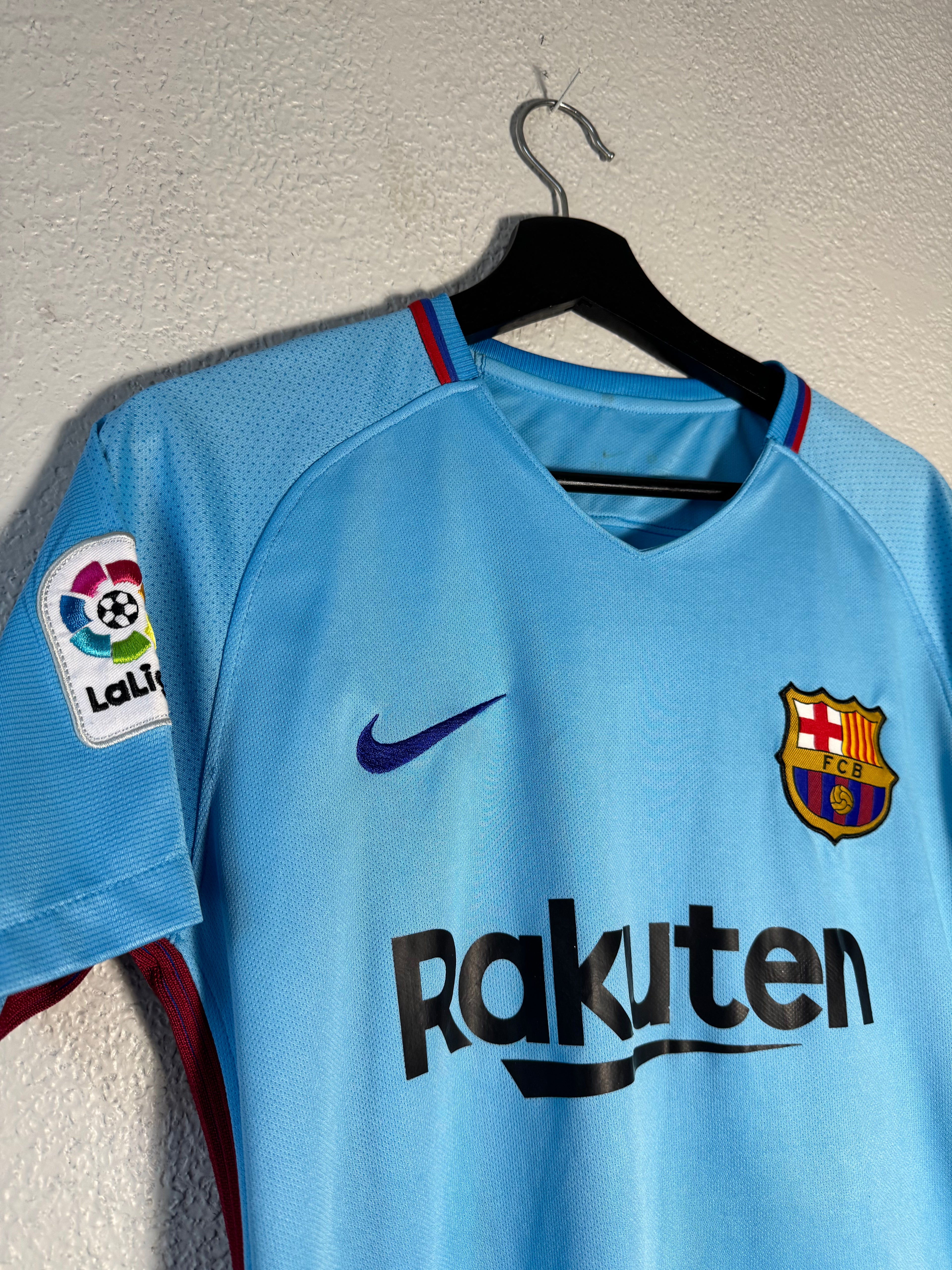 Nike Barcelona 2017/18 Blue Away Jersey Size Small