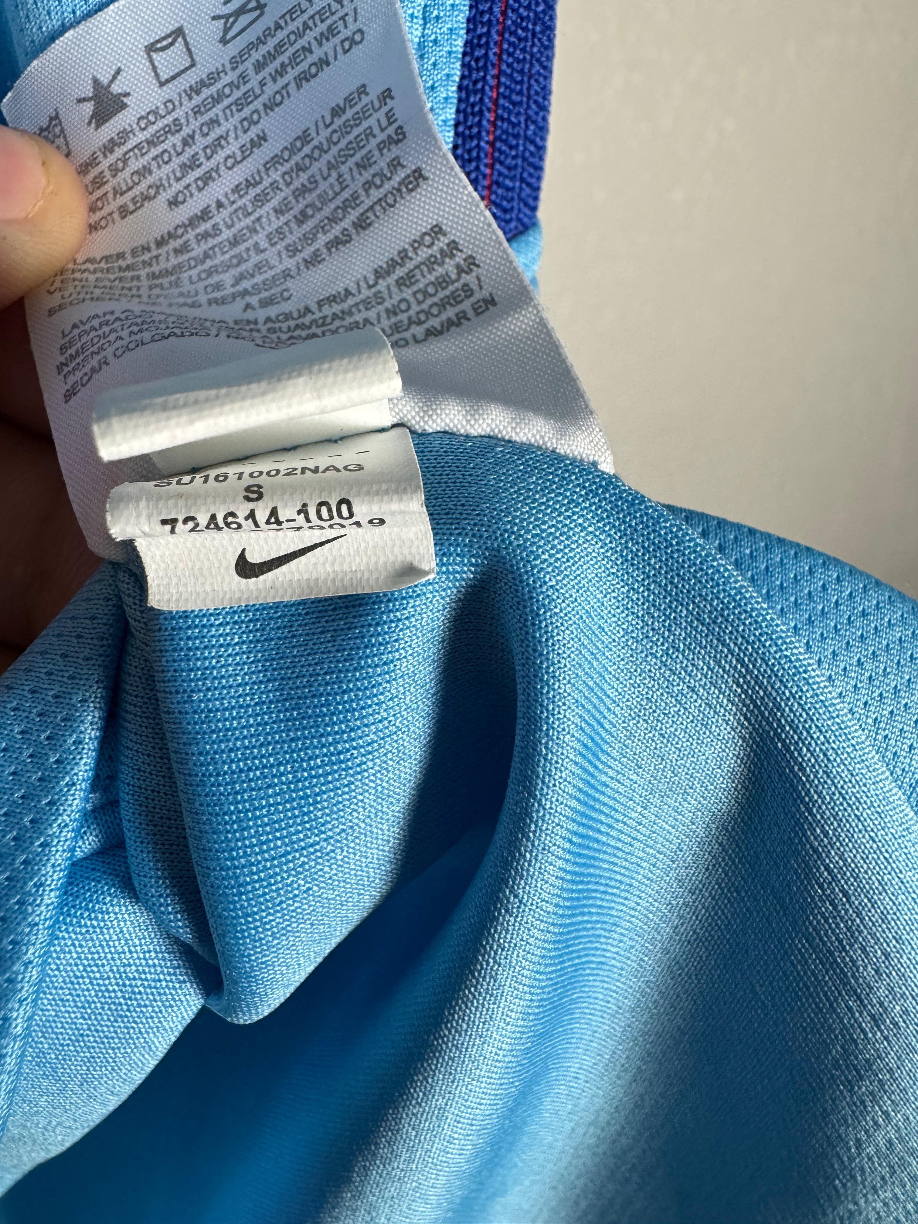 Nike Barcelona 2017/18 Blue Away Jersey Size Small