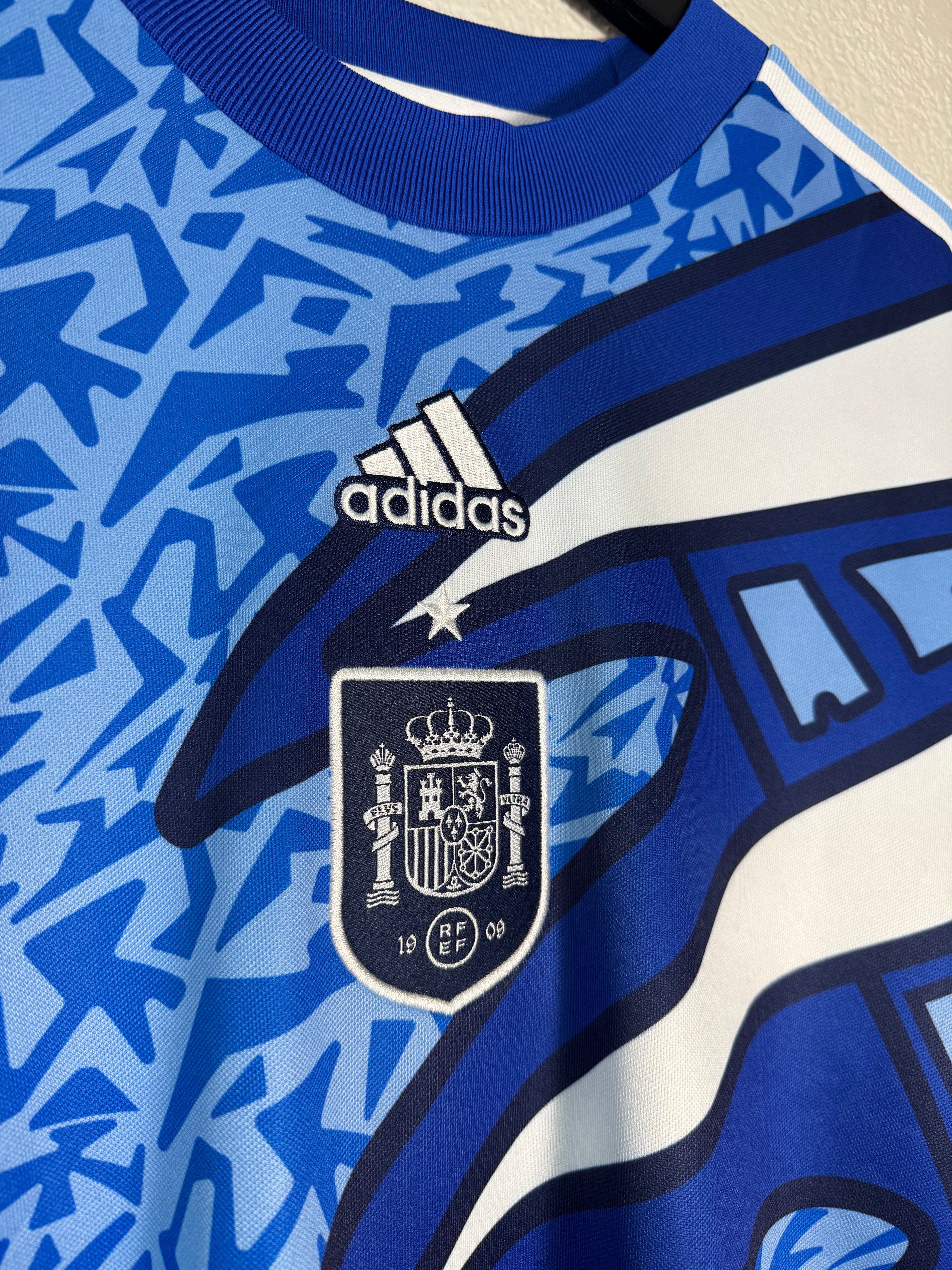 Adidas Spain Icon Goalkeeper Soccer Jersey Loose Fit Size Large