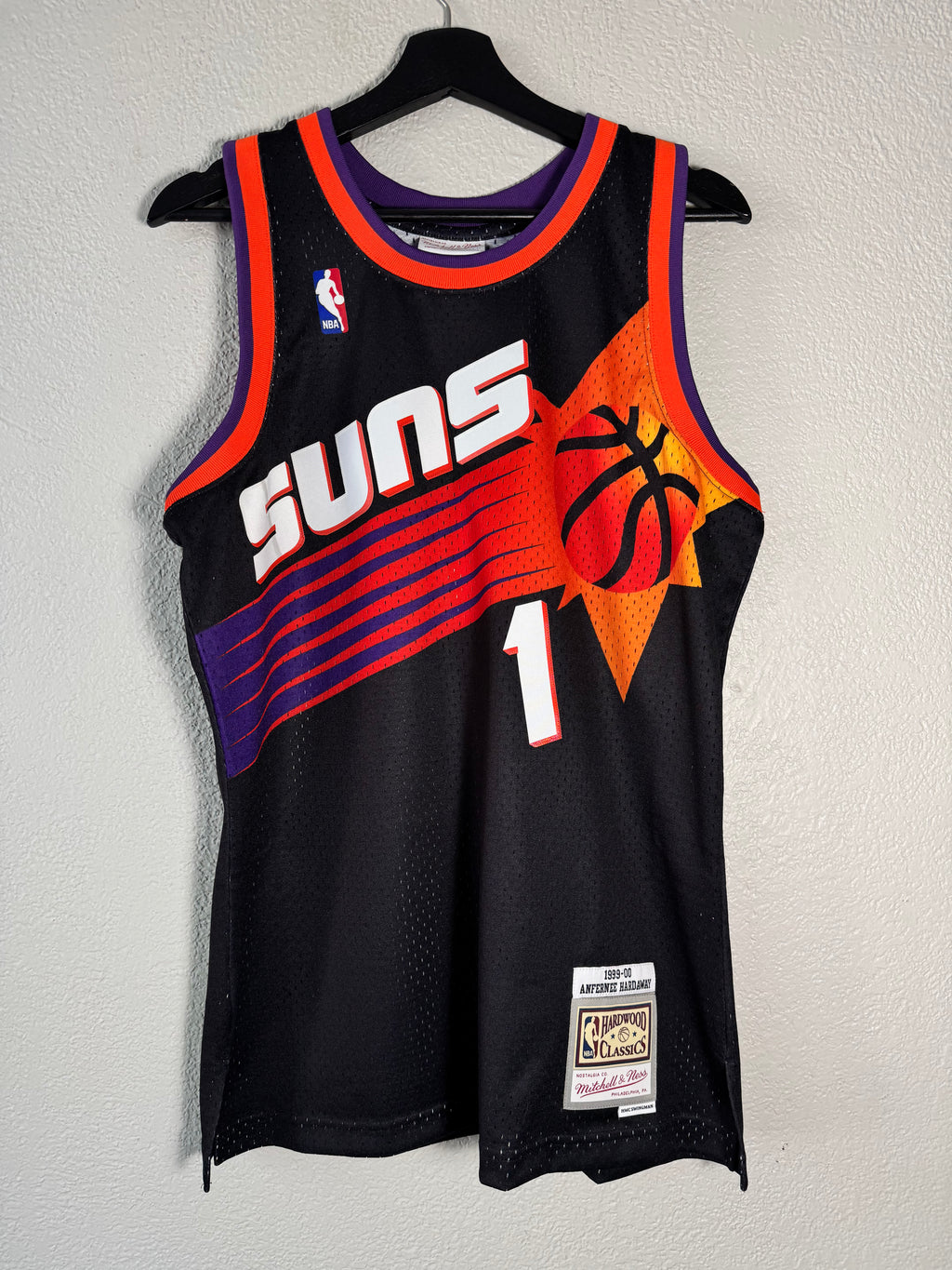 (NEW) Anfernee Penny Hardaway Phoenix Suns Black Throwback Mitchell & Ness Jersey Size Medium