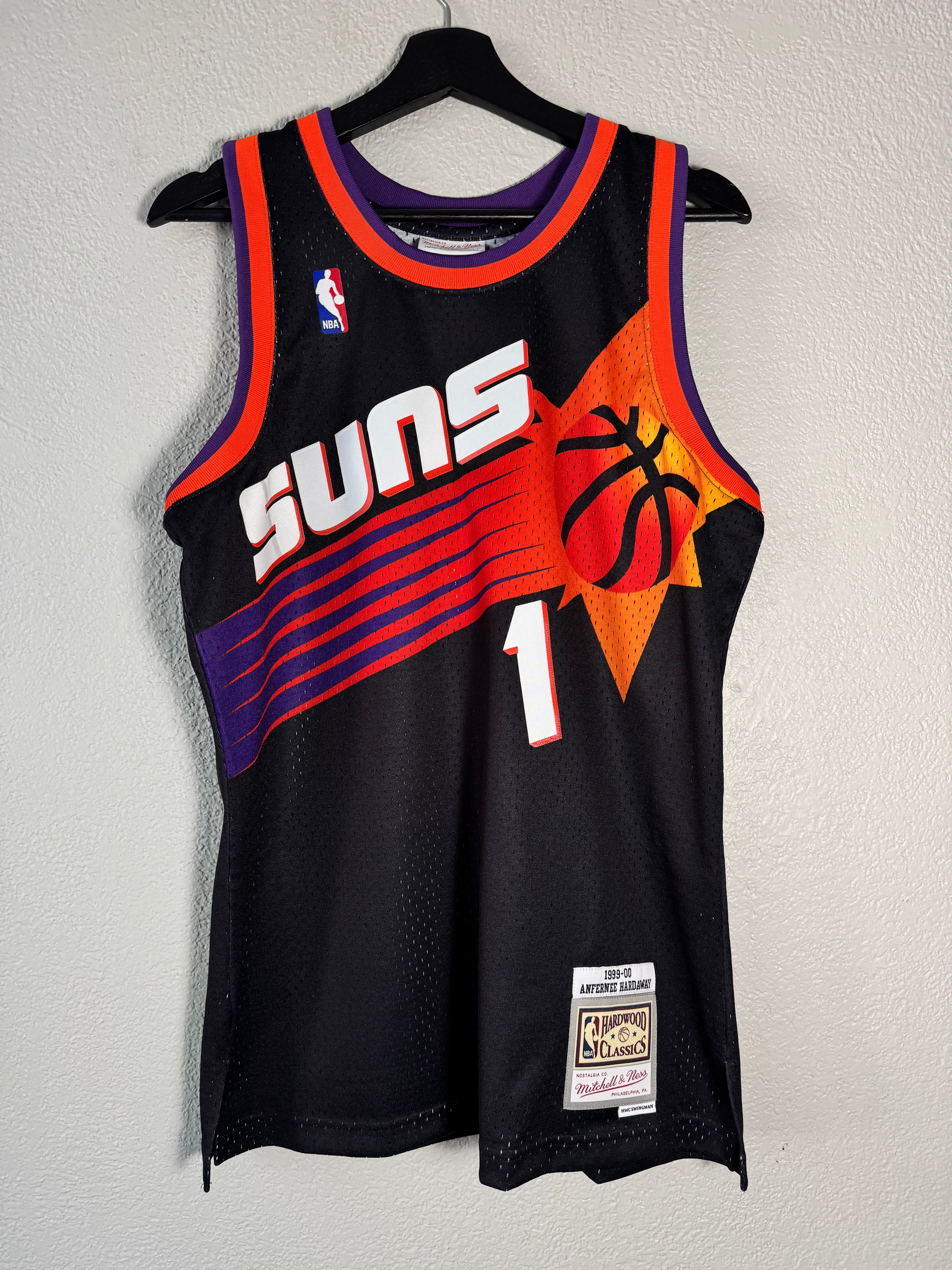 (NEW) Anfernee Penny Hardaway Phoenix Suns Black Throwback Mitchell & Ness Jersey Size Medium