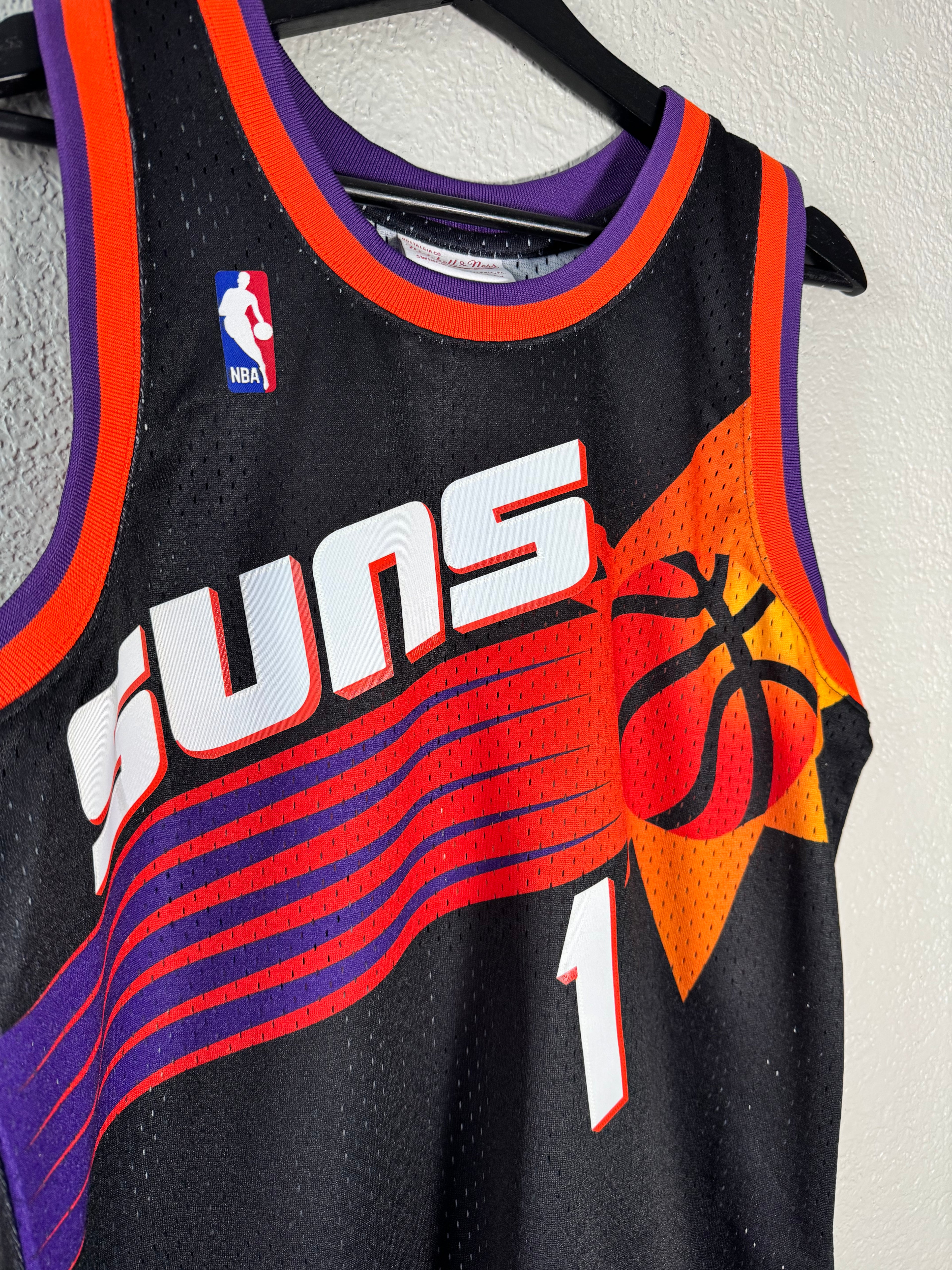 (NEW) Anfernee Penny Hardaway Phoenix Suns Black Throwback Mitchell & Ness Jersey Size Medium