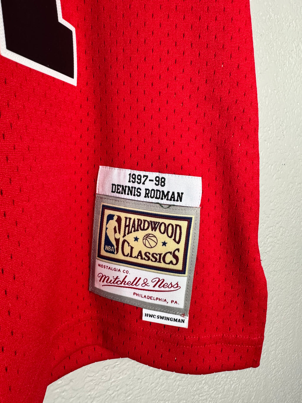 (NEW) Mitchell & Ness Chicago Bulls Dennis Rodman 91 1997-98 NBA Swingman Jersey Size Small