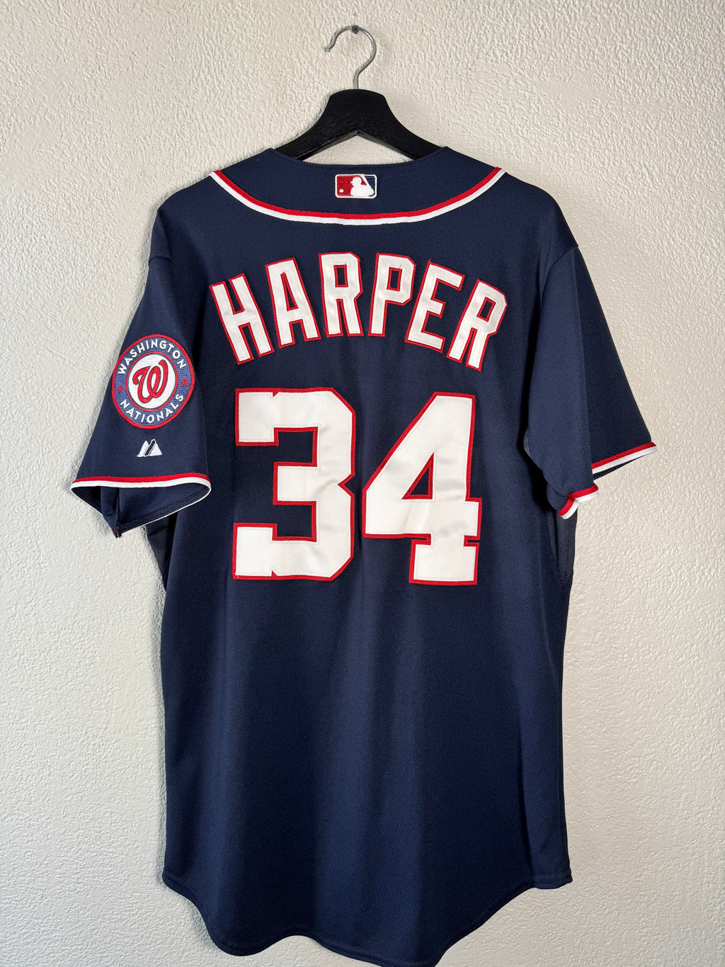 BRYCE HARPER AUTHENTIC MAJESTIC COOL BASE WASHINGTON NATIONALS JERSEY SIZE 44 (Large)