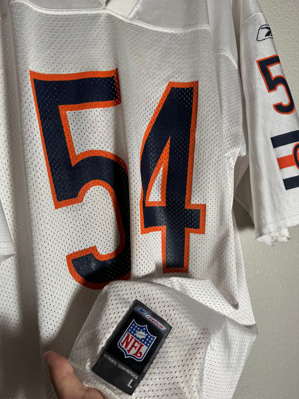 Chicago Bears Reebok Urlacher Jersey Size Large