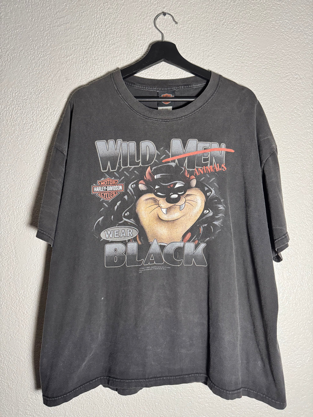 Vintage Harley Davidson 2002 Taz Shirt Size XL (Great Fade)
