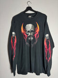 Vintage Harley Davidson 2005 Skull/Flames Long Sleeve Size XL