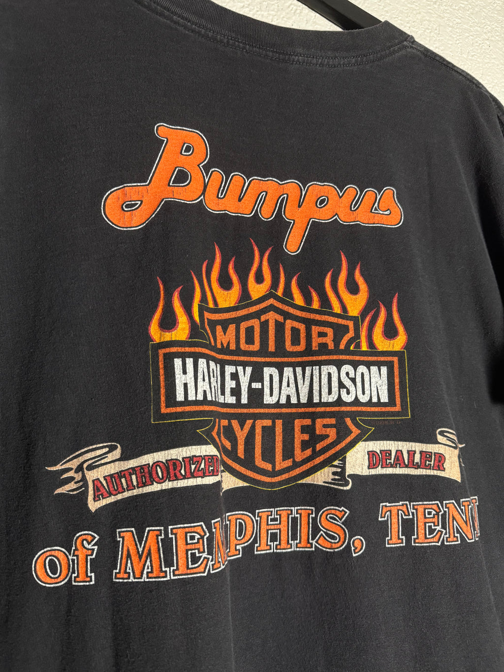 Vintage Harley Davidson 2000 Eagle/Flames Shirt Size XL