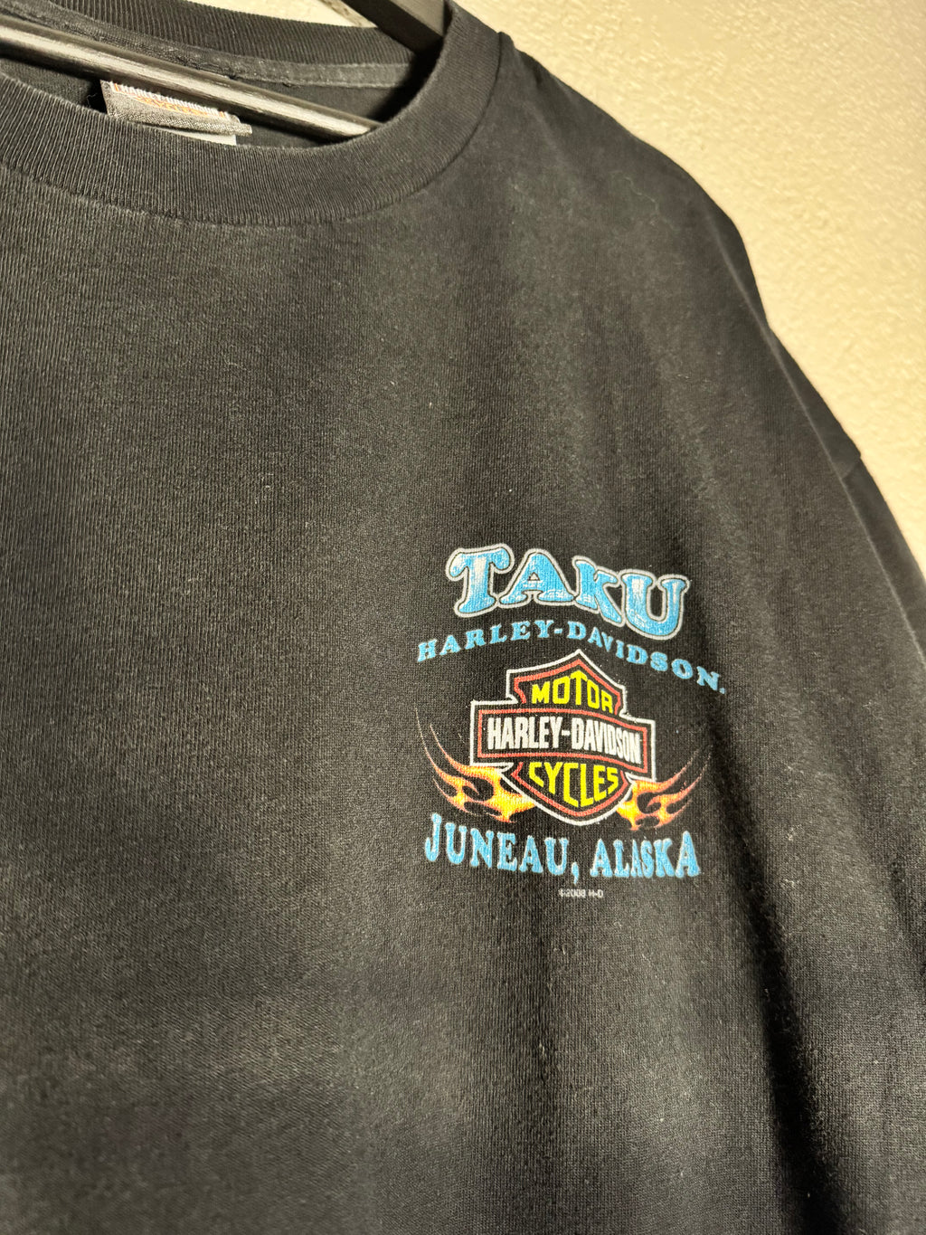 Harley Davidson Y2K 2008 Eagle Alaska Shirt Size 2XL