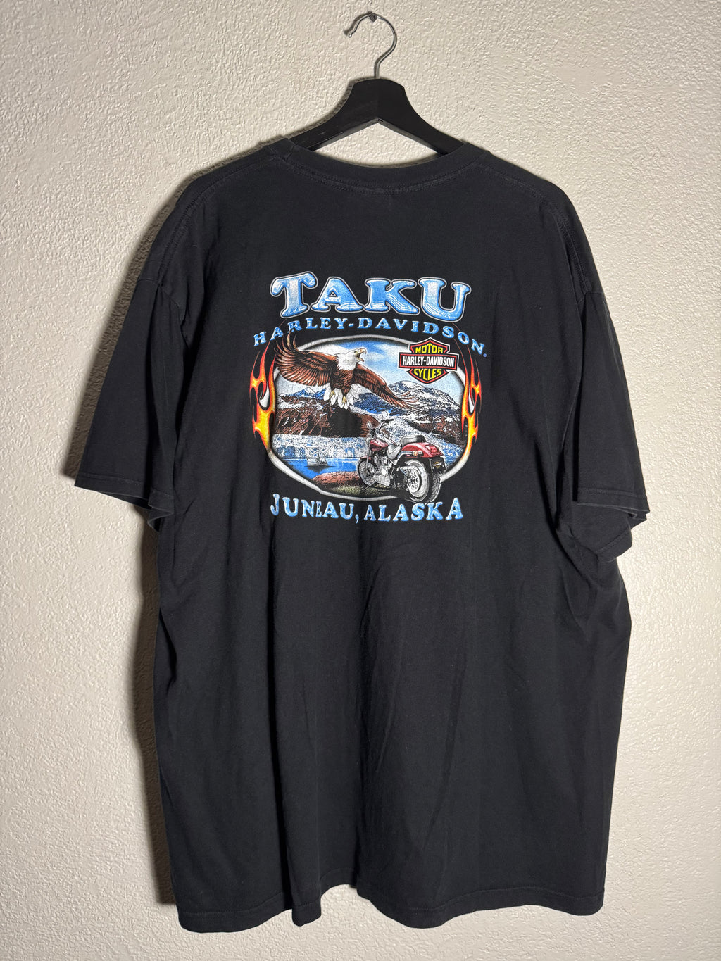 Harley Davidson Y2K 2008 Eagle Alaska Shirt Size 2XL